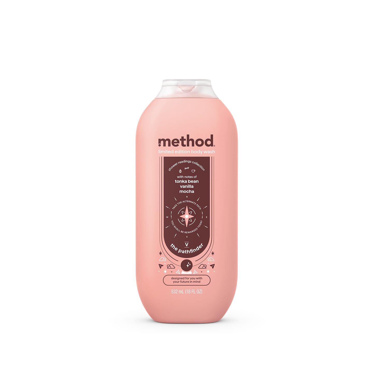 Method Limited Edition Shower Readings Body Wash - The Pathfinder, Sweet Notes For Men, Luxurious Moisturizing Body Wash