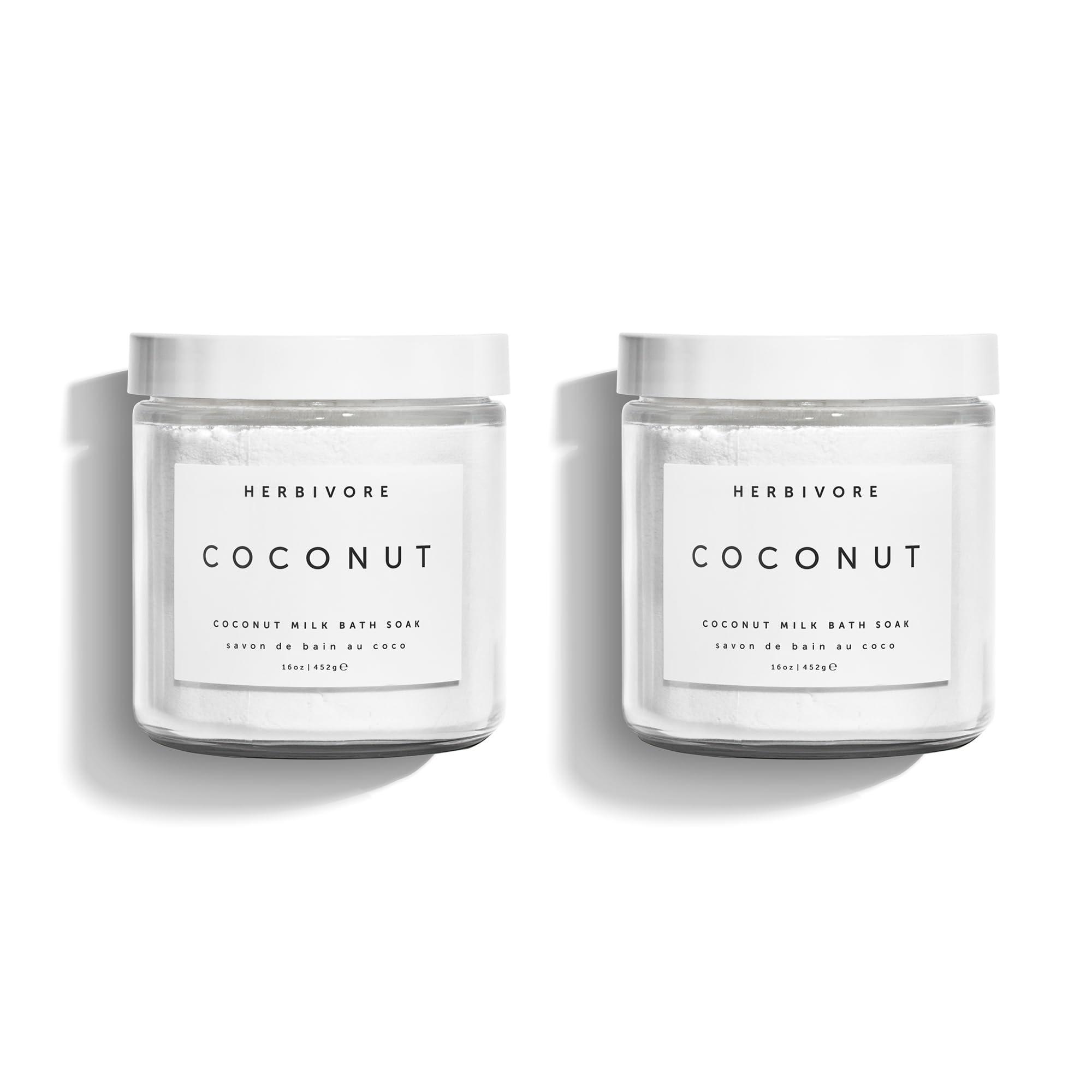HERBIVORE Coconut Milk Bath Soak for Deeply Hydrating & Softening Skin, Soothing Light Coconut Scent | Vegan, Plant-Base